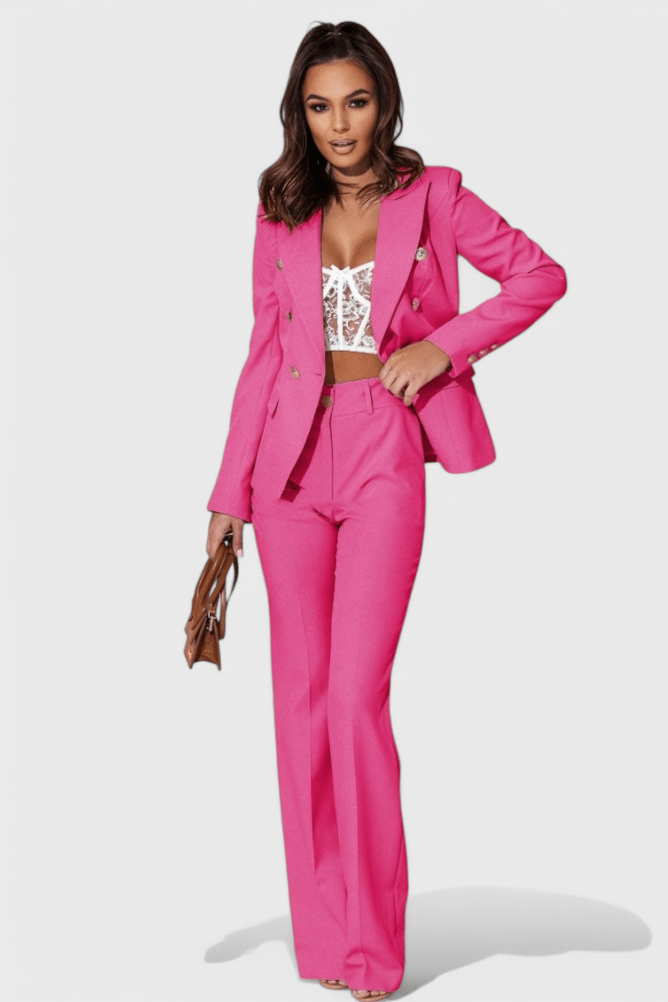 Rosalind Elegant Blazer and Trousers Set - Lora Toronto