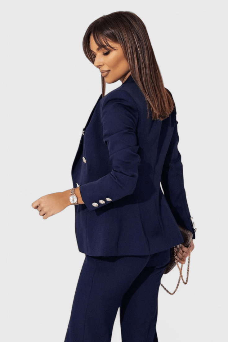 Rosalind Elegant Blazer and Trousers Set - Lora Toronto