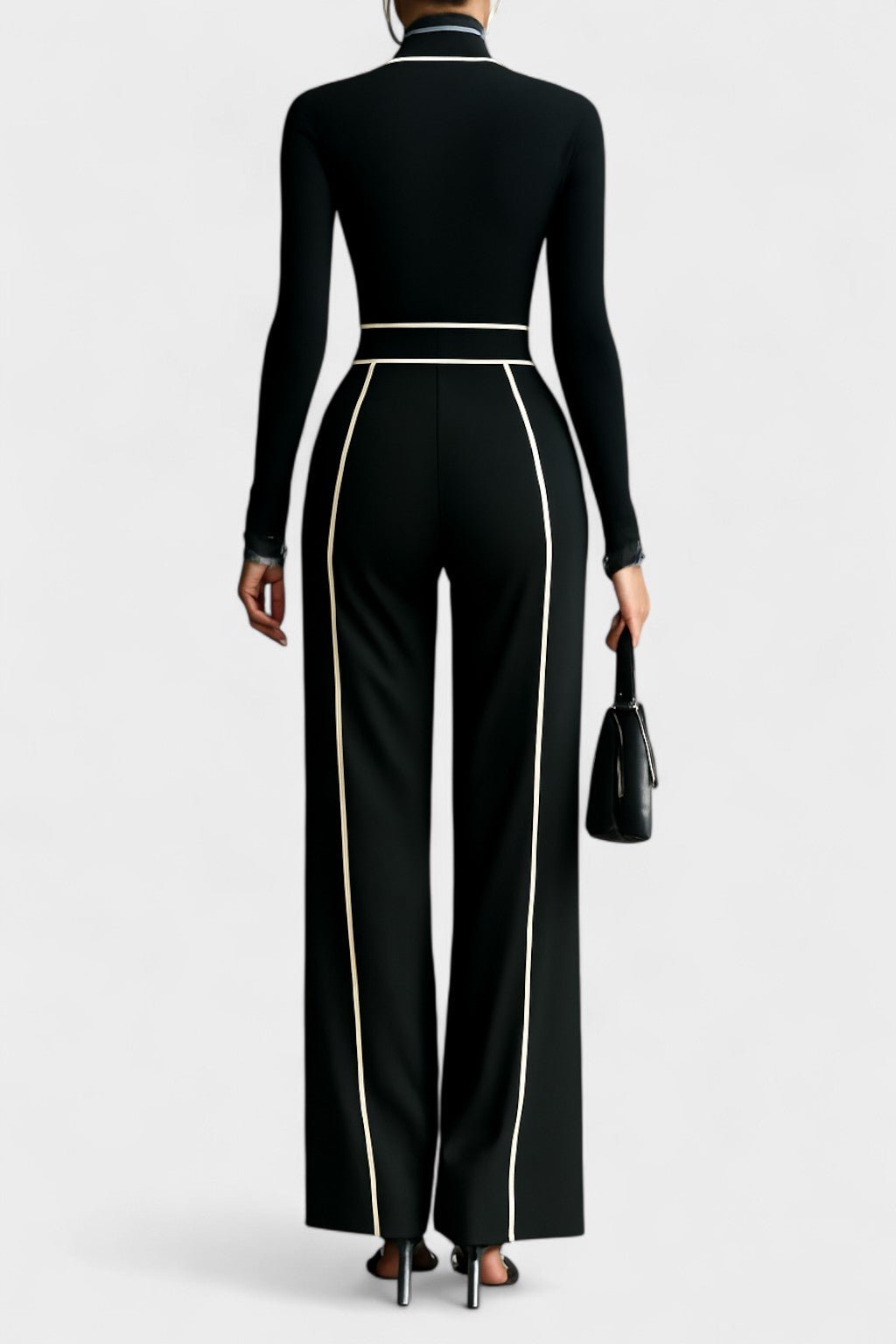 Sabrina | Two - Piece Turtleneck Wide - Leg Set - Lora Toronto