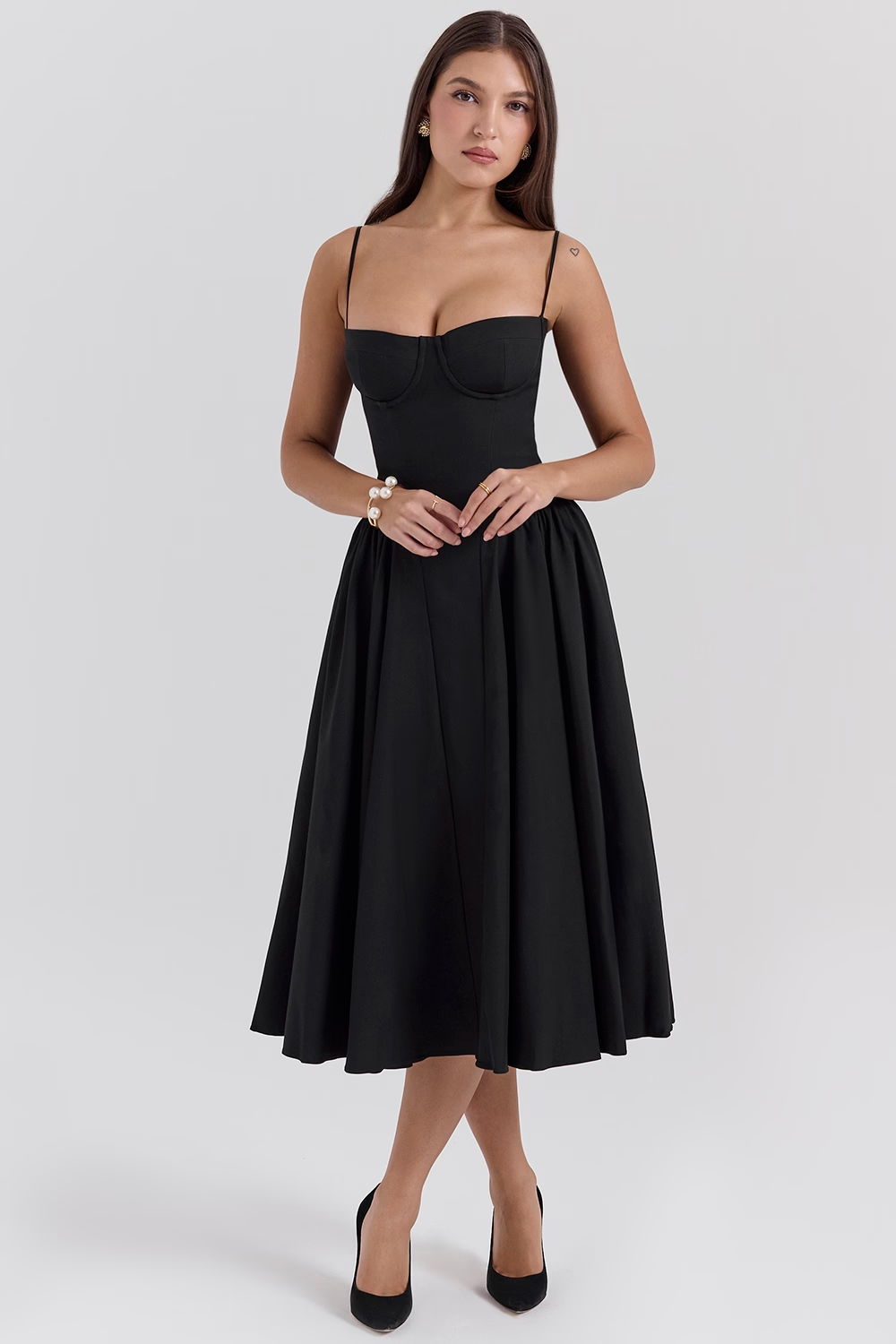 Felicity Sleeveless Corset Midi Dress