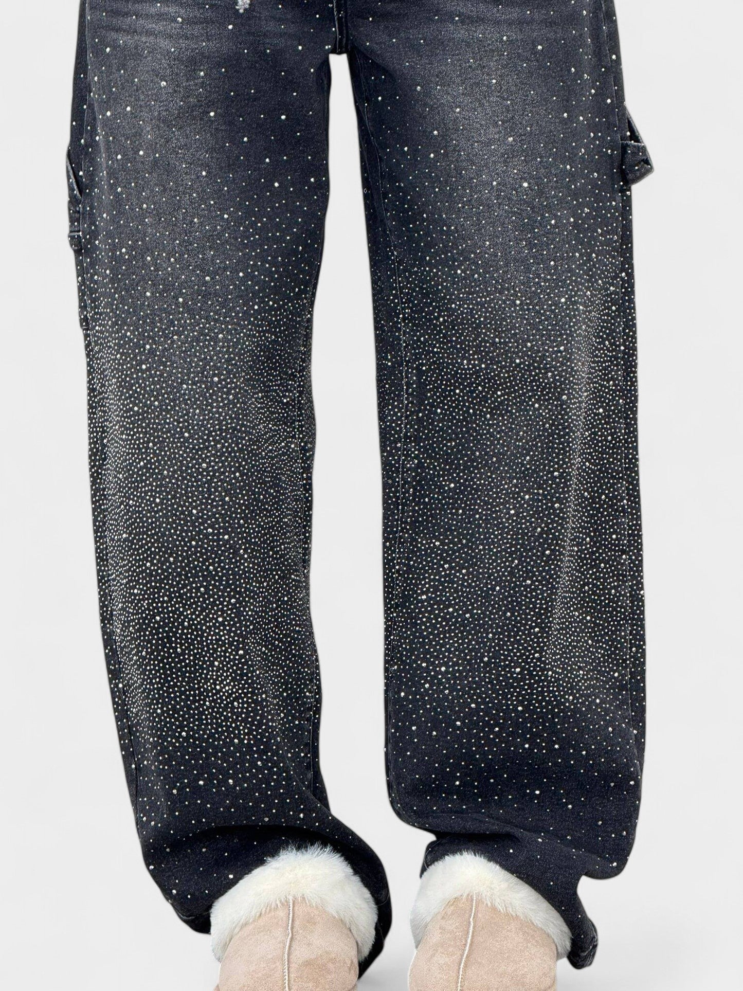 Sia | Diamond - Embellished Balloon Jeans - Lora Toronto