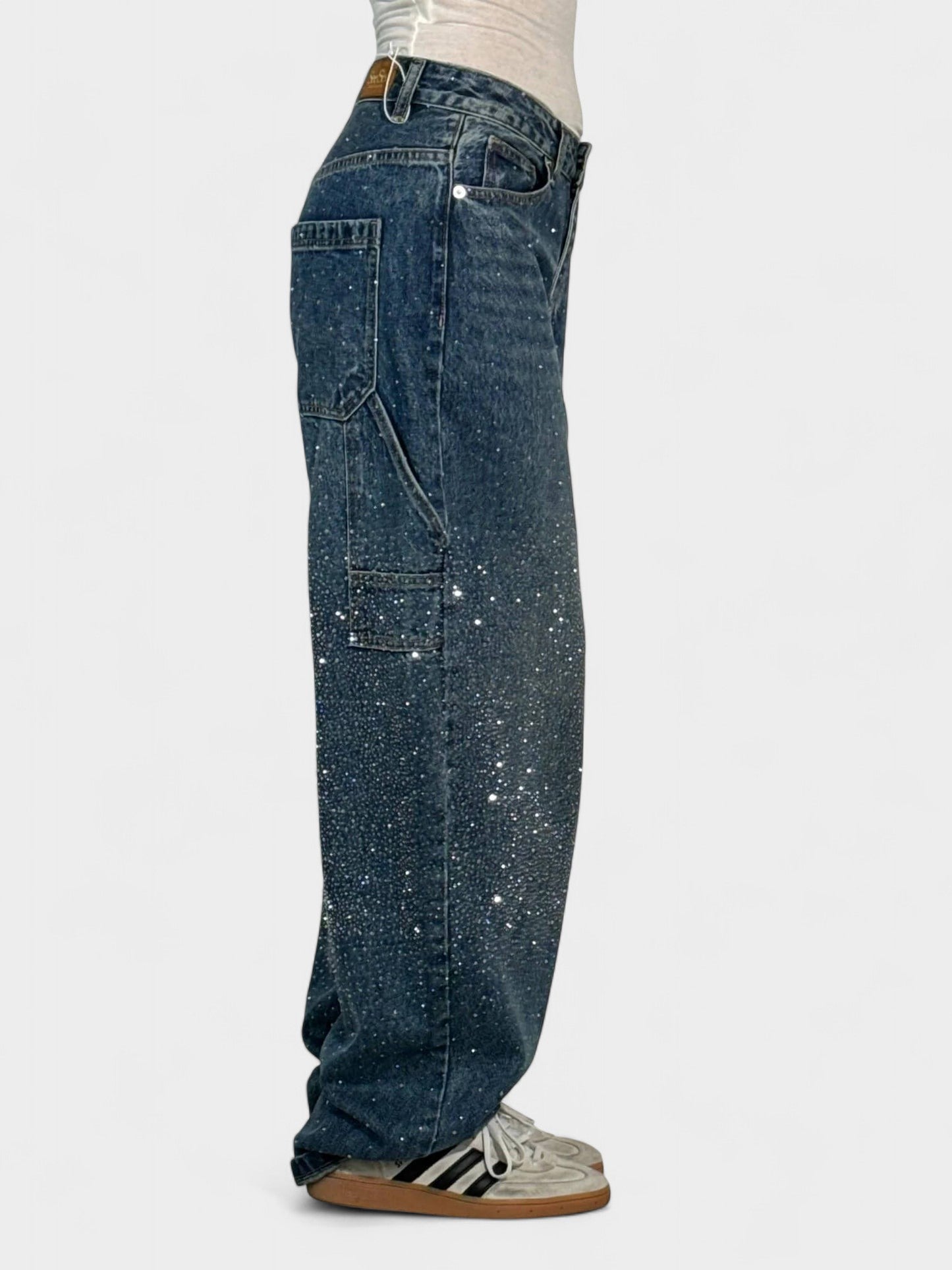 Sia | Diamond - Embellished Balloon Jeans - Lora Toronto