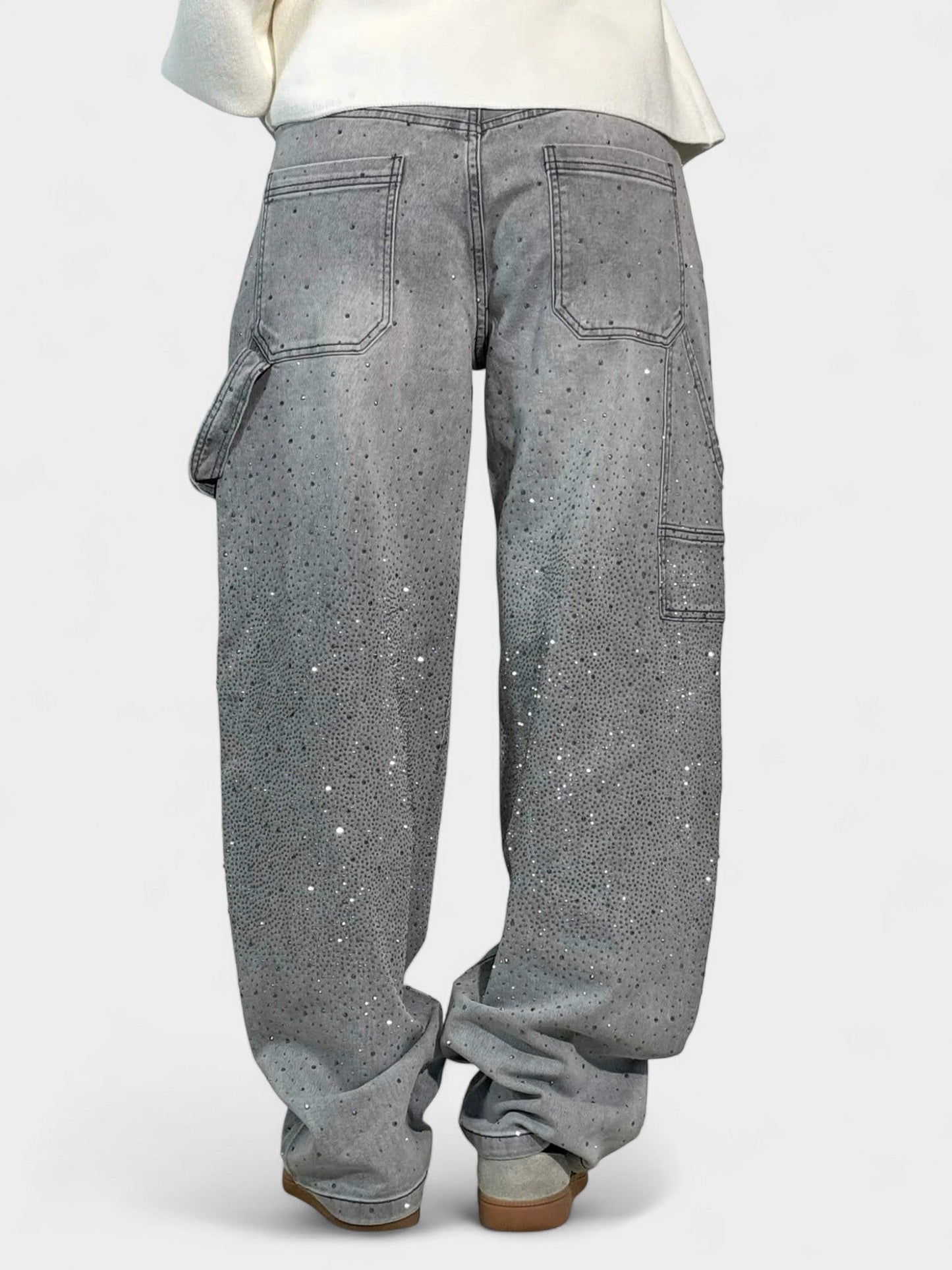 Sia | Diamond - Embellished Balloon Jeans - Lora Toronto