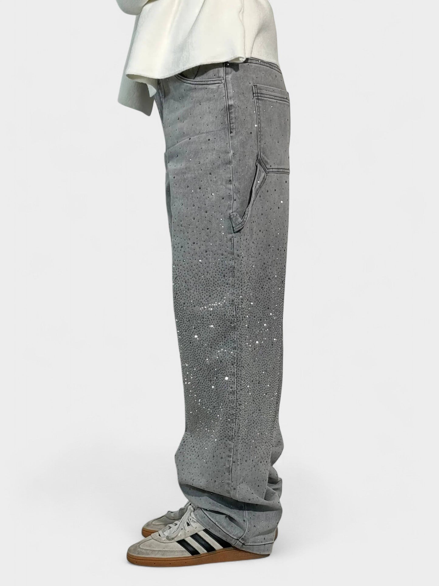Sia | Diamond - Embellished Balloon Jeans - Lora Toronto
