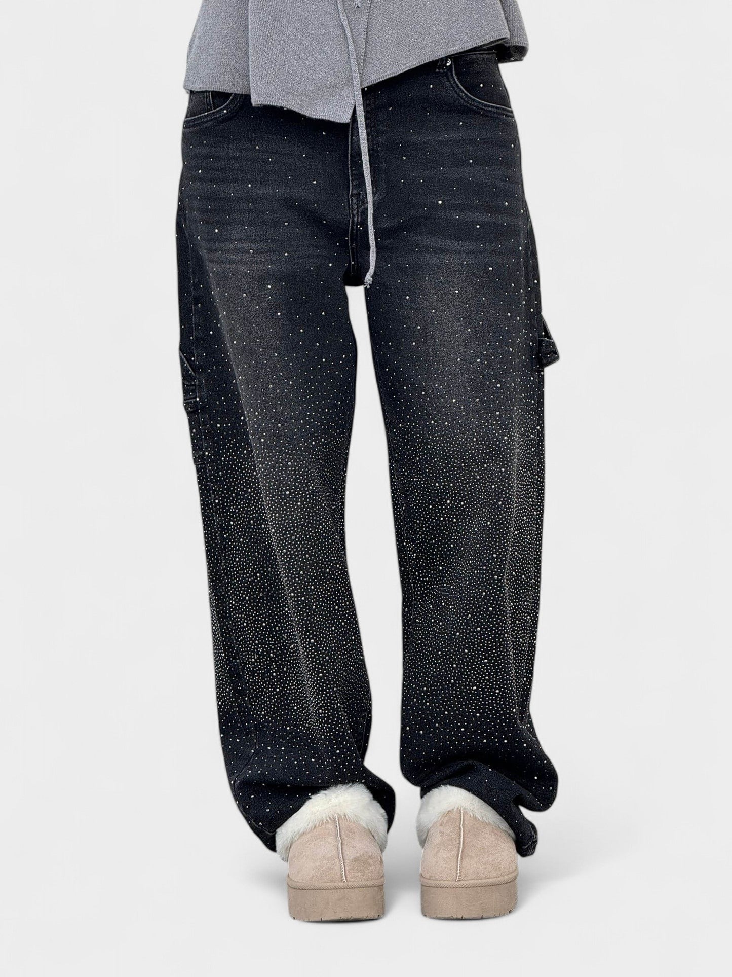 Sia | Diamond - Embellished Balloon Jeans - Lora Toronto