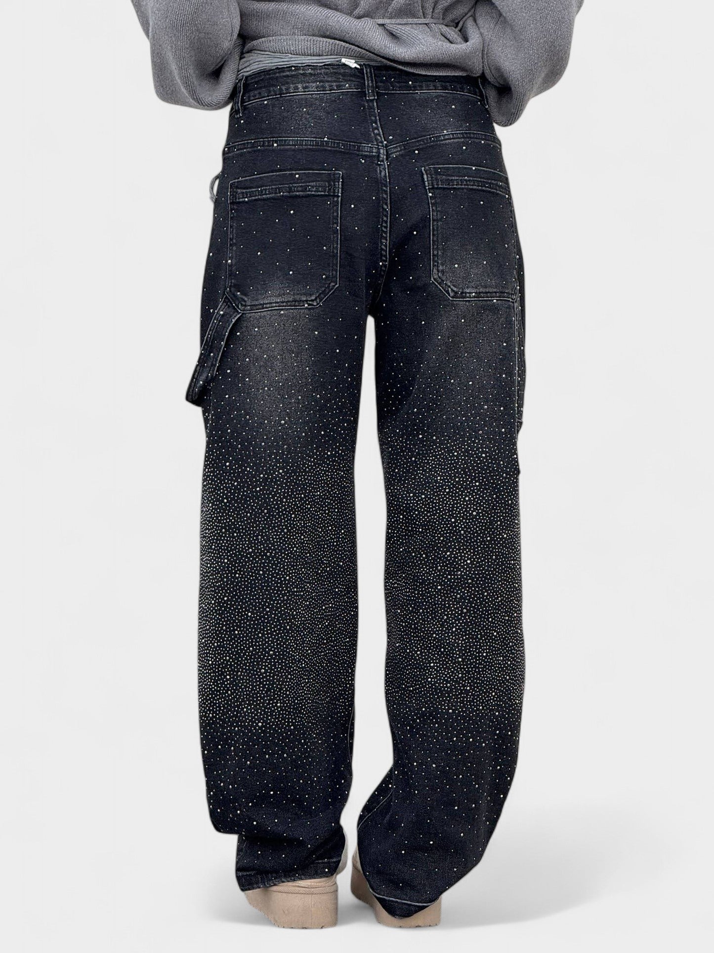 Sia | Diamond - Embellished Balloon Jeans - Lora Toronto
