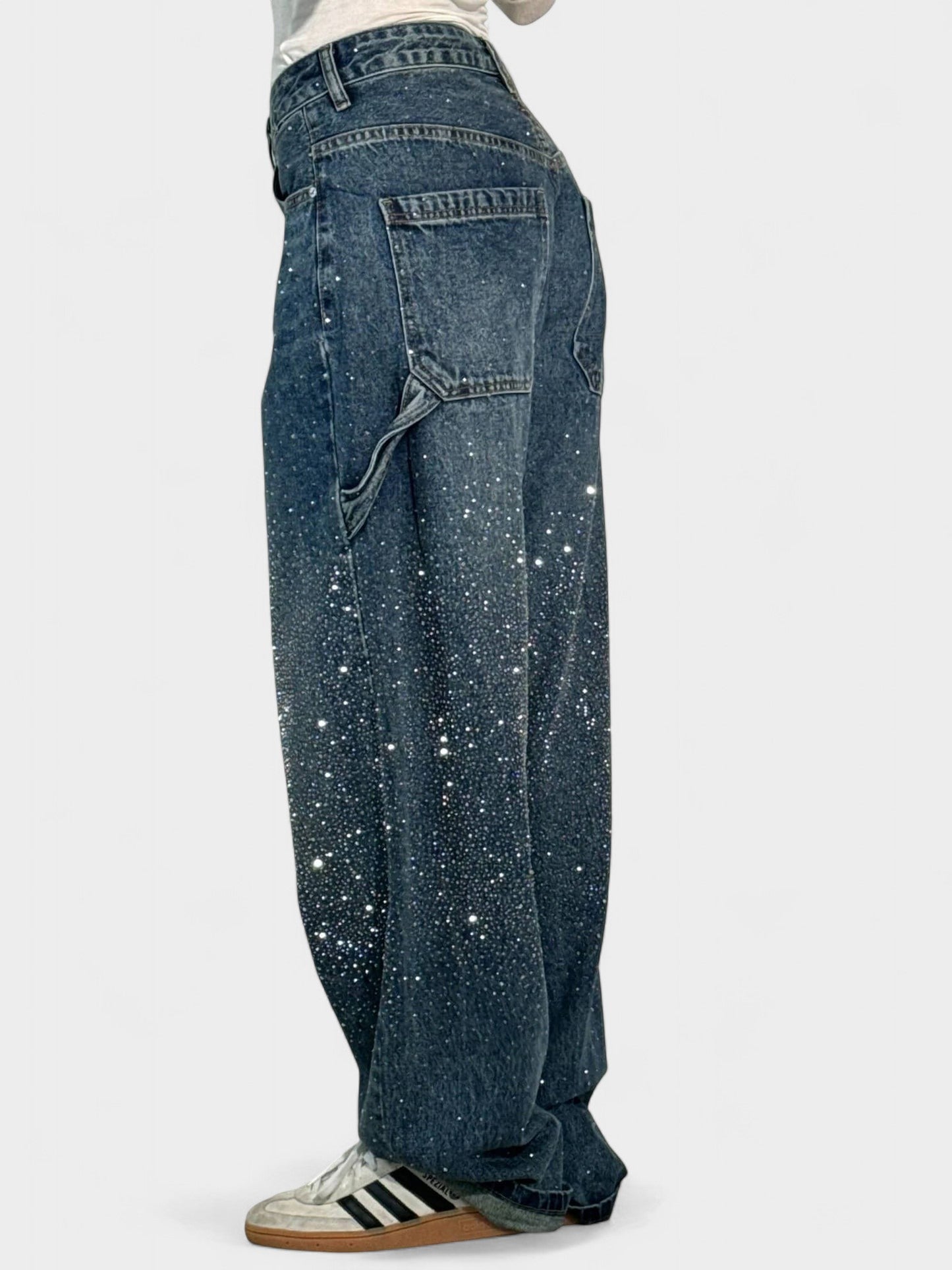 Sia | Diamond - Embellished Balloon Jeans - Lora Toronto