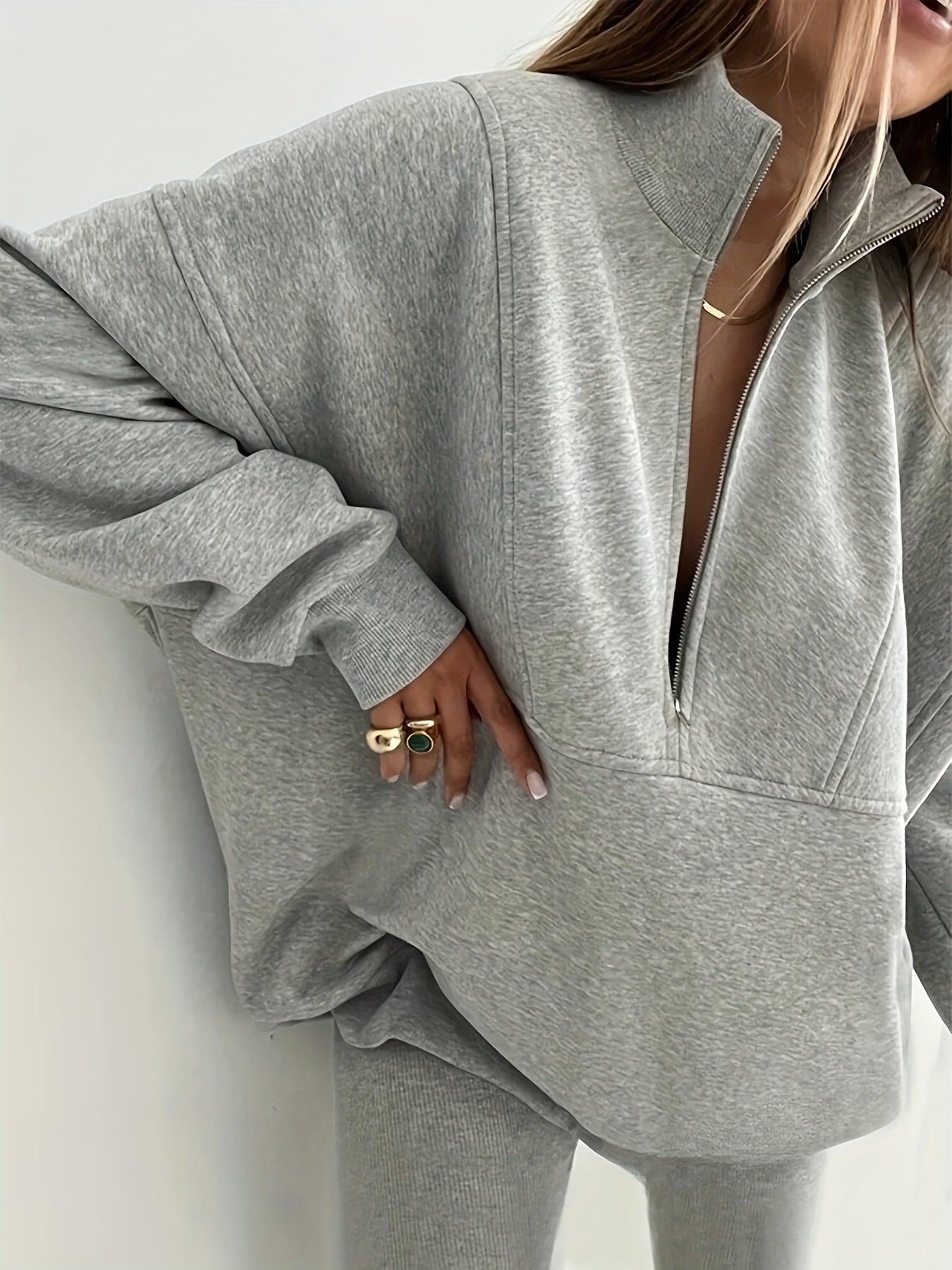 The Retro Zip - Up Sweatshirt - Lora Toronto