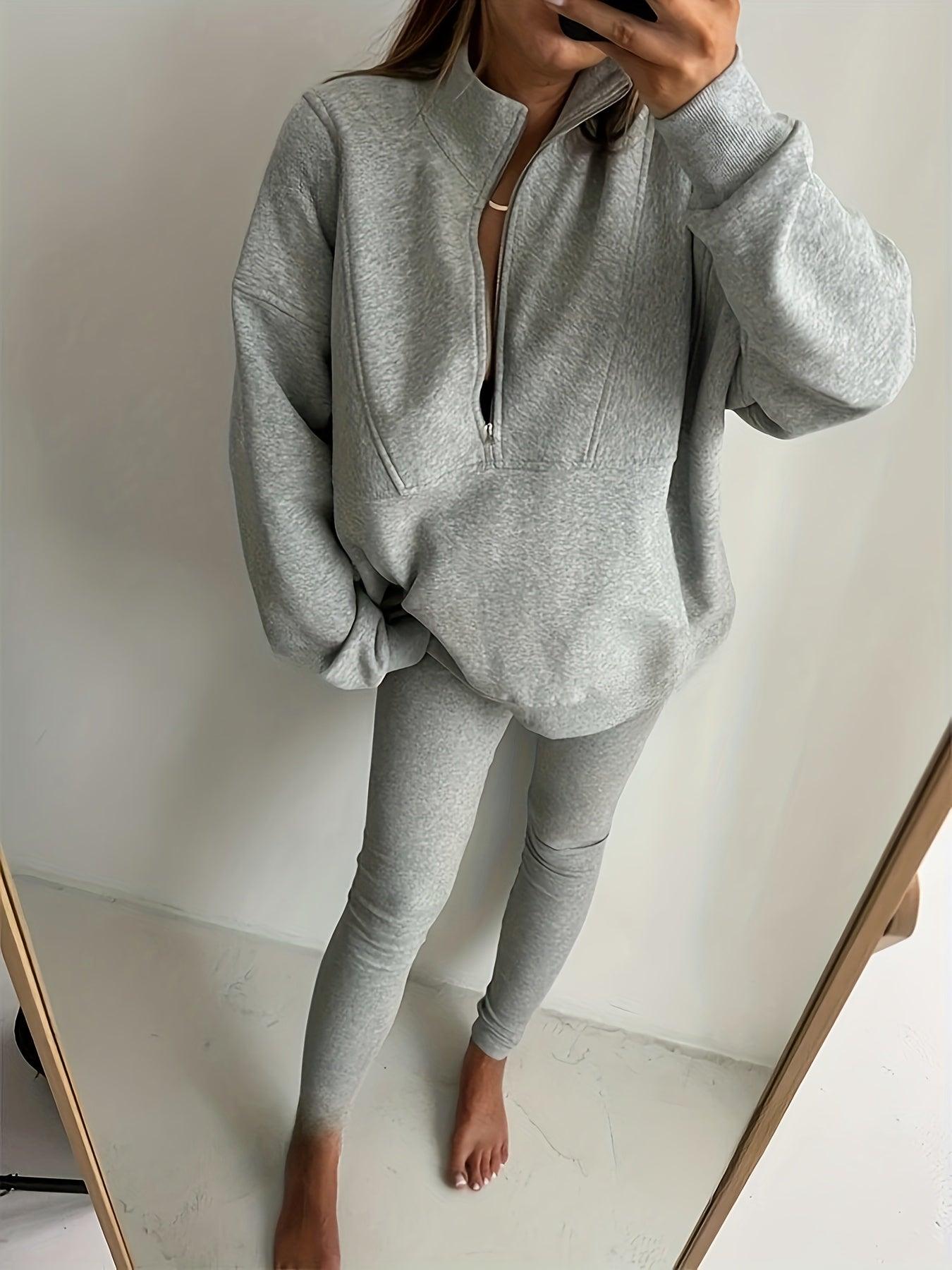The Retro Zip - Up Sweatshirt - Lora Toronto