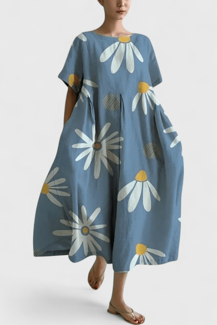 Valeria | Oversized Everyday Midi Dress - Lora Toronto