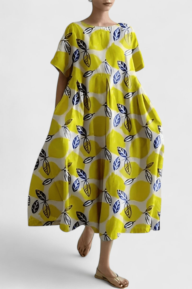 Valeria | Oversized Everyday Midi Dress - Lora Toronto
