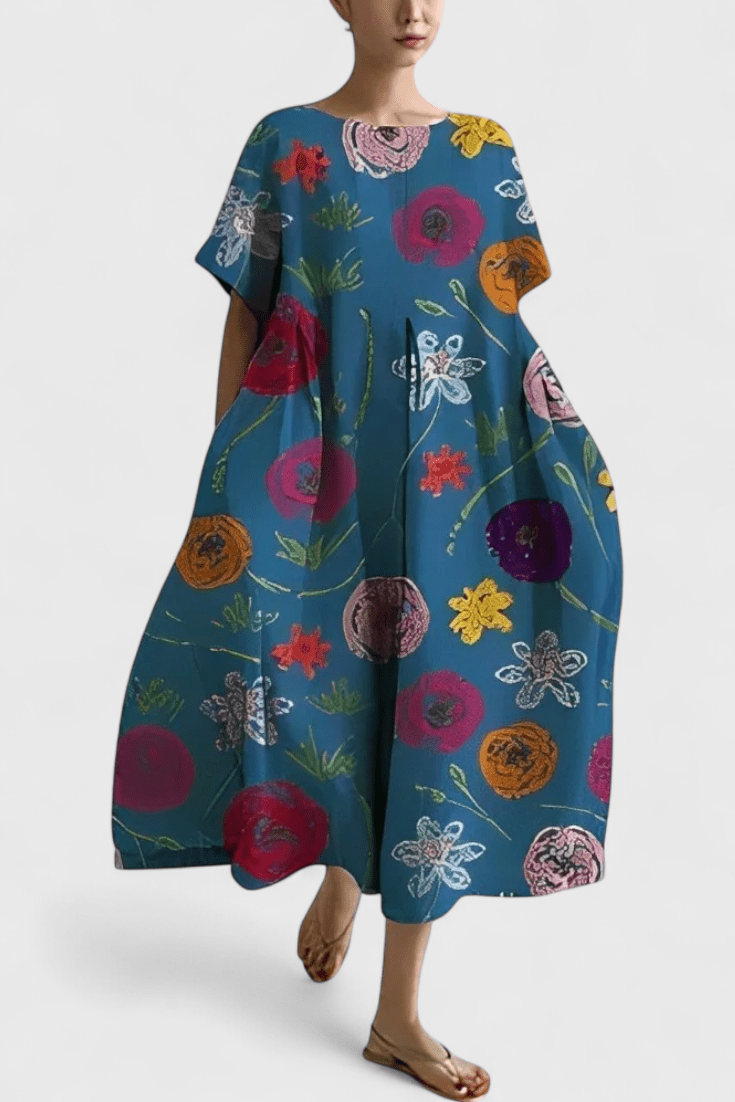 Valeria | Oversized Everyday Midi Dress - Lora Toronto