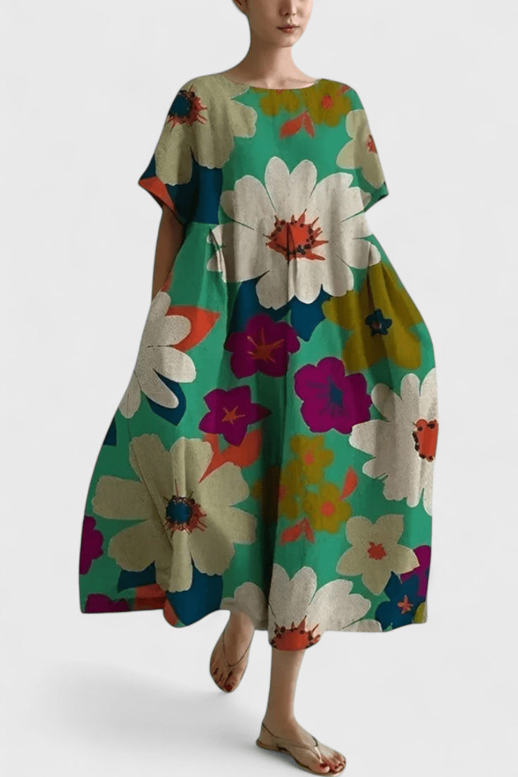 Valeria | Oversized Everyday Midi Dress - Lora Toronto