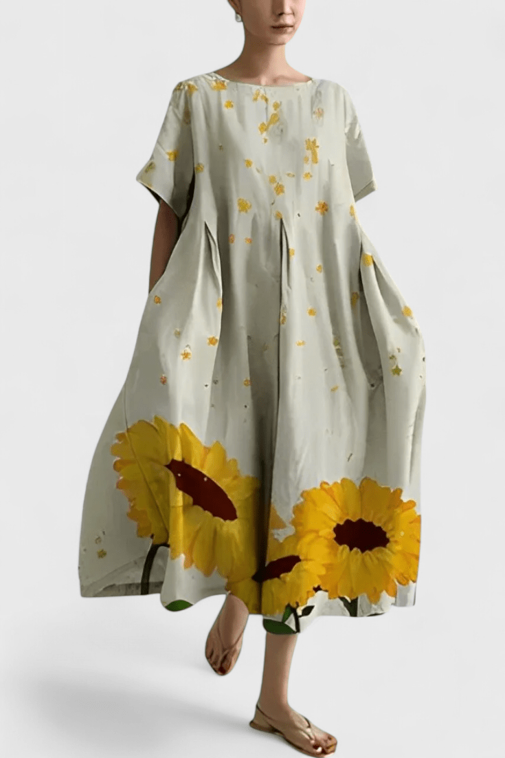 Valeria | Oversized Everyday Midi Dress - Lora Toronto