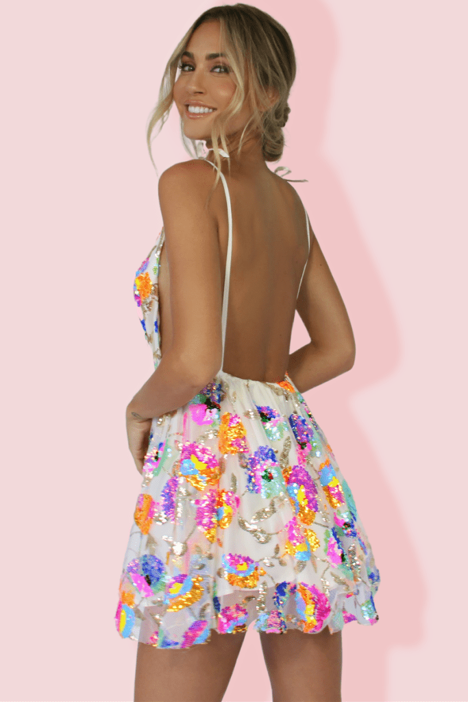 Vera | Tropical Mini Dress - Lora Toronto
