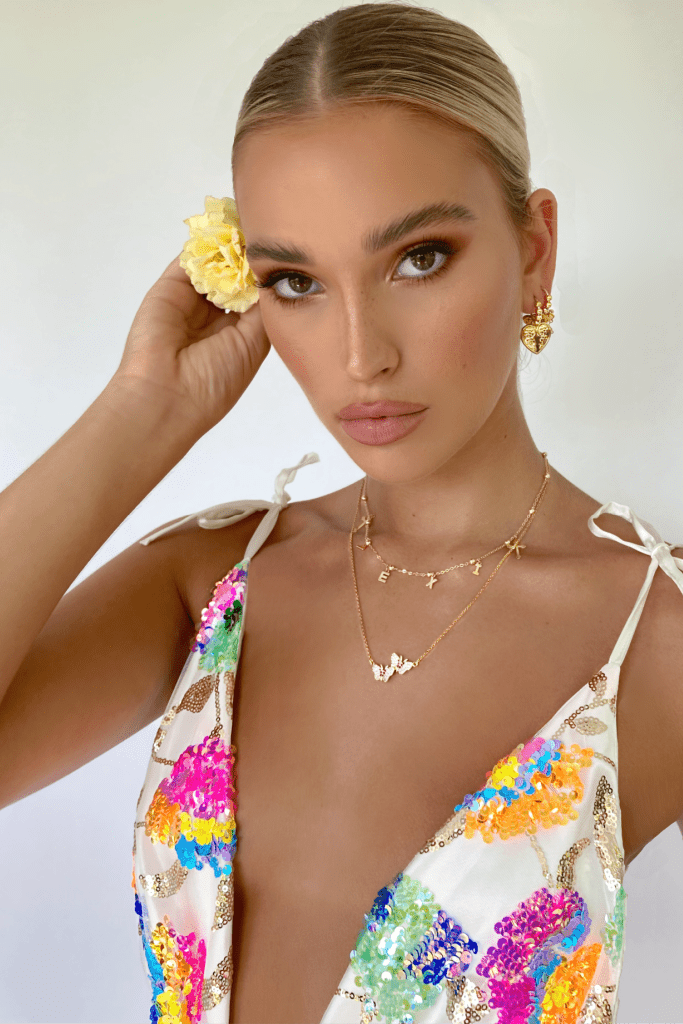 Vera | Tropical Mini Dress - Lora Toronto