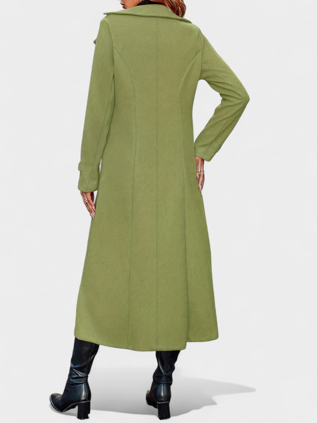 Victoria | Double - Breasted Lapel Overcoat - Lora Toronto