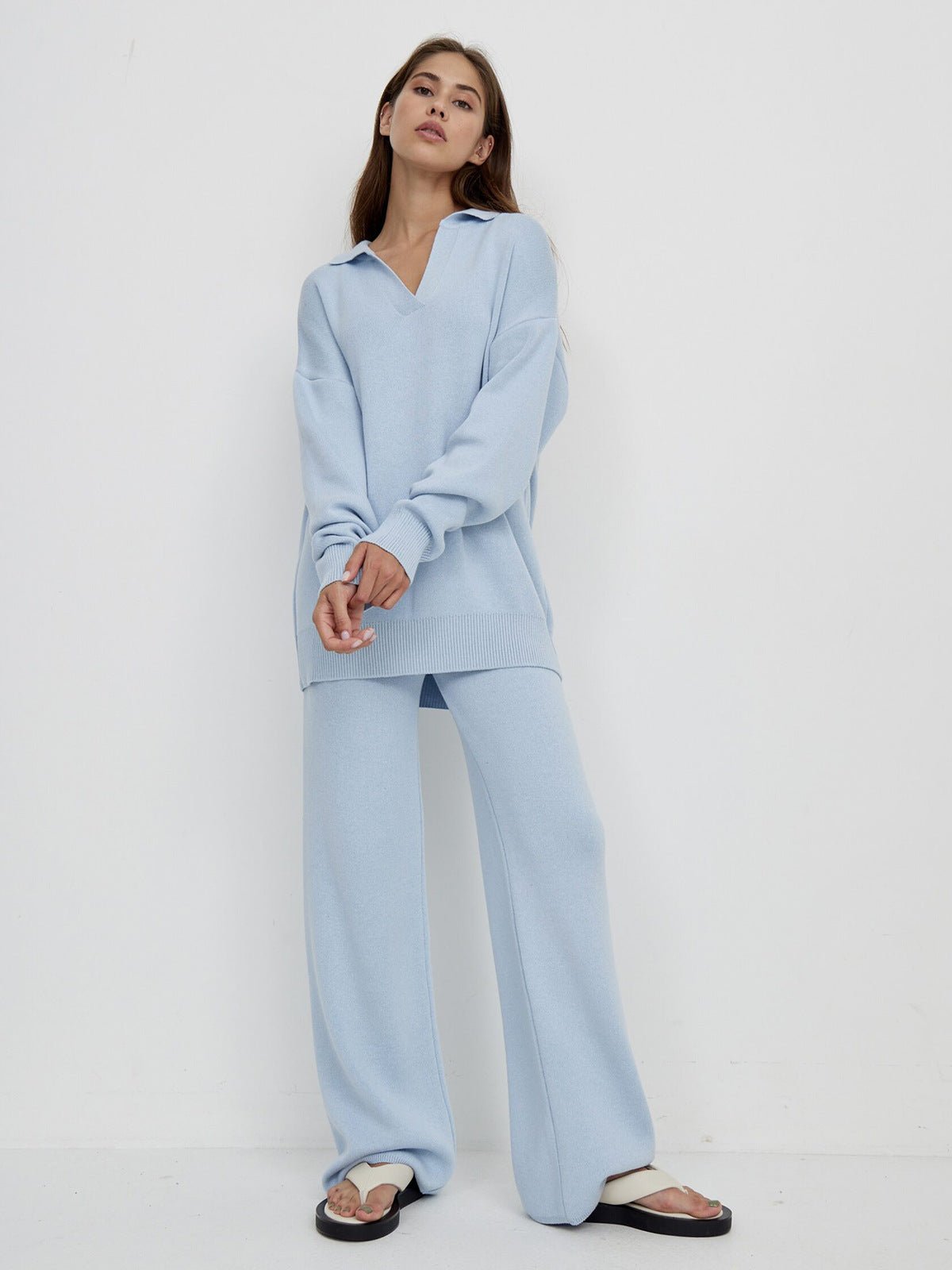 Violet | V - Neck Lounge Set - Lora Toronto