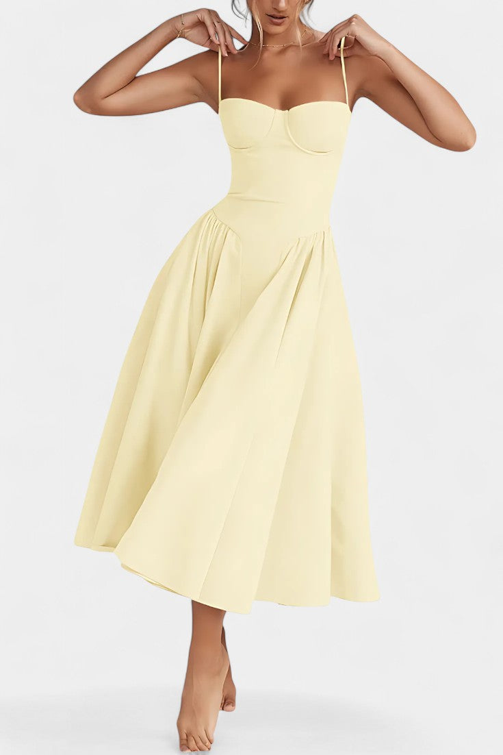 Felicity Sleeveless Corset Midi Dress