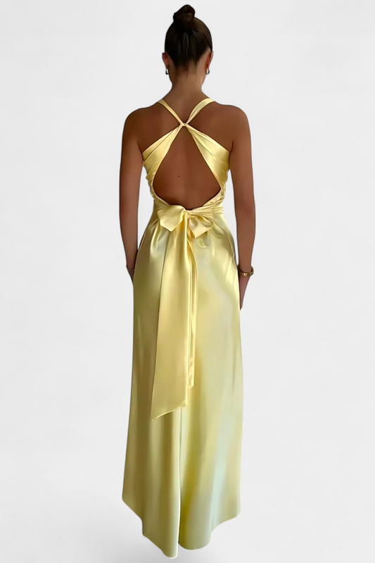 Dolores Sleeveless Twist-Waist Maxi Dress