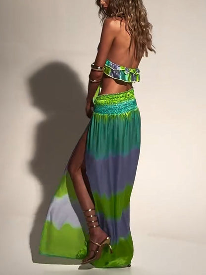 Luna Tie-Dye Ruffle Skirt Set