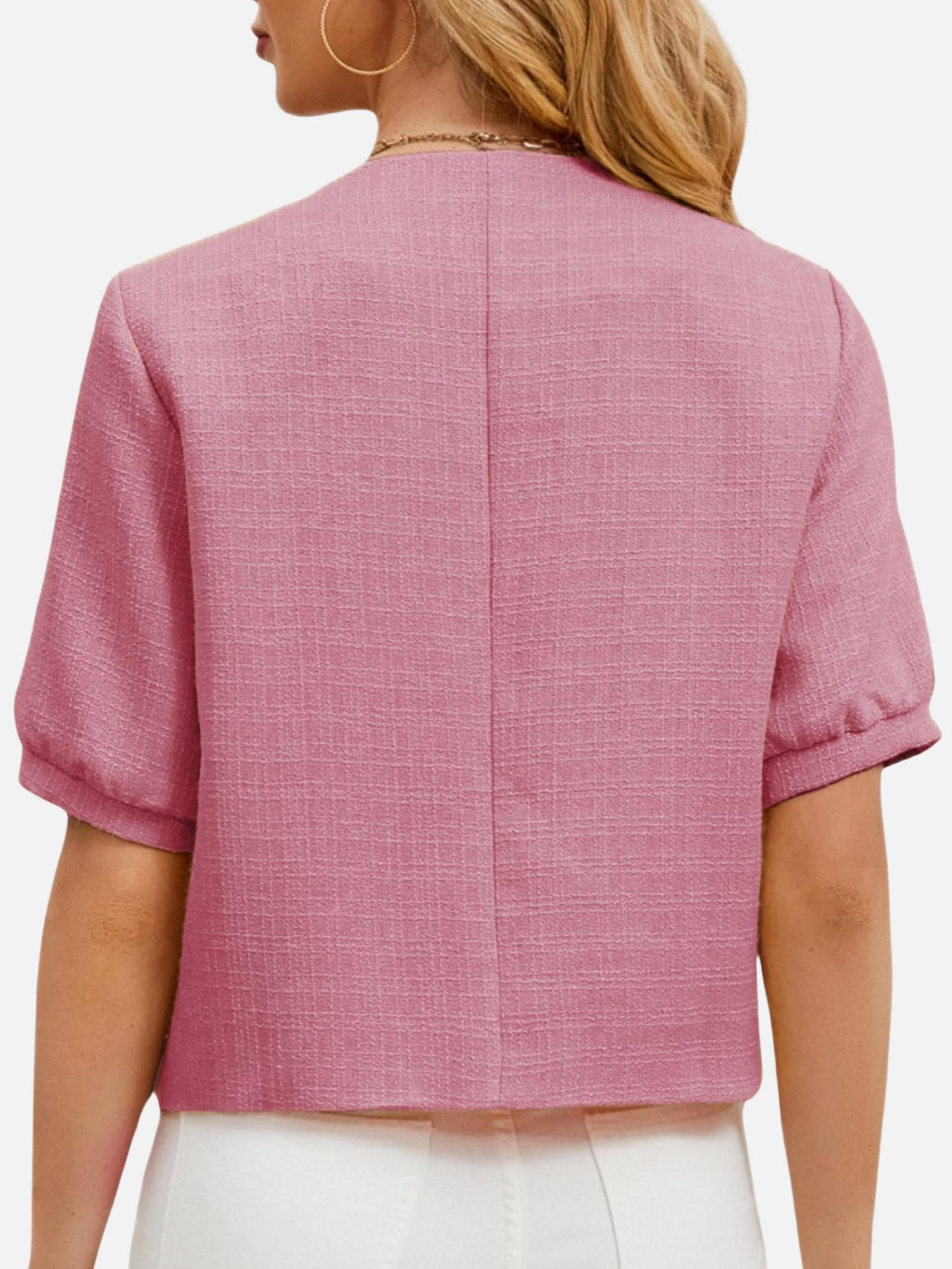 Vivienne | Cropped Tweed Blazer Jacket