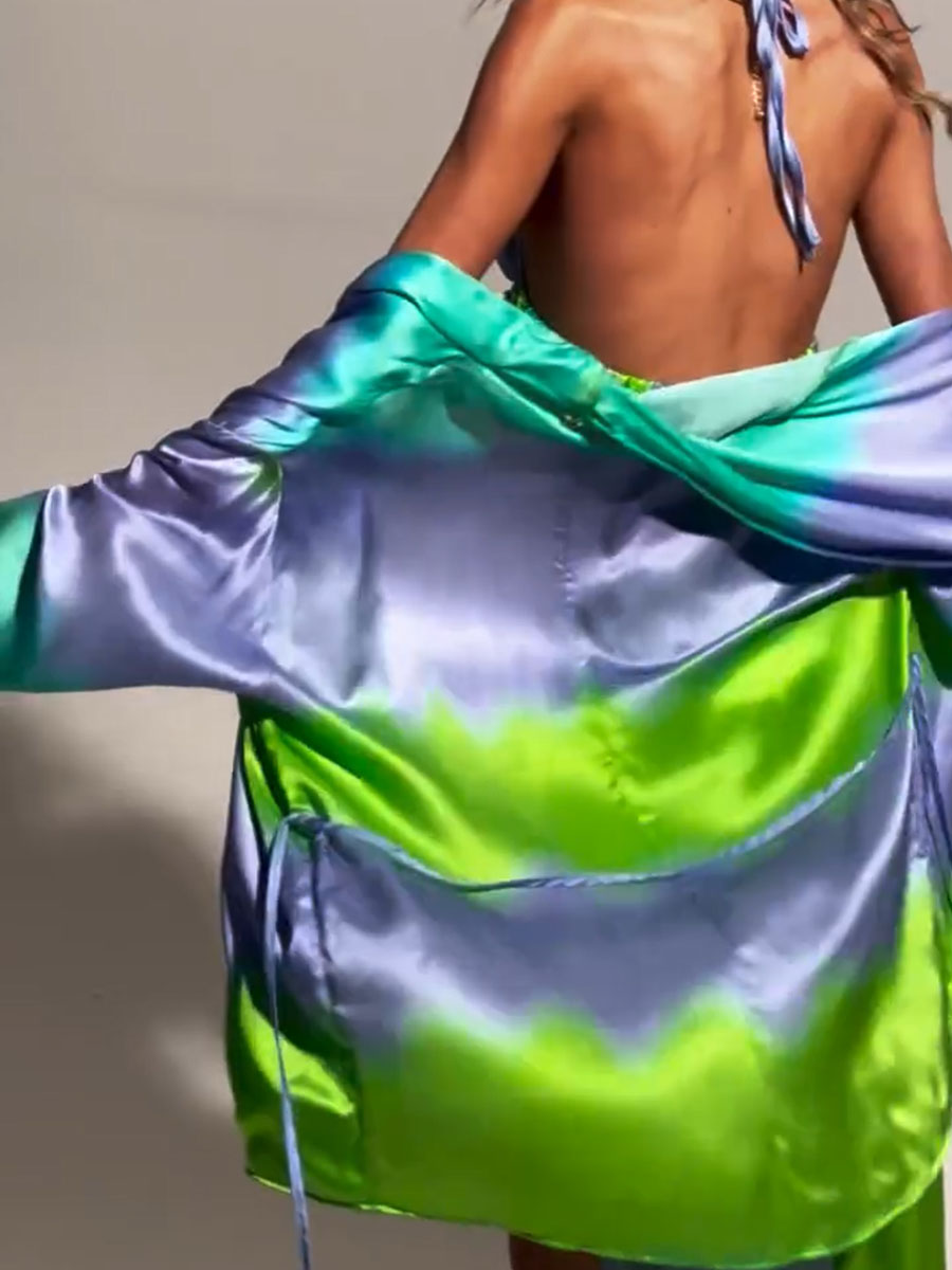Luna Tie-Dye Ruffle Skirt Set