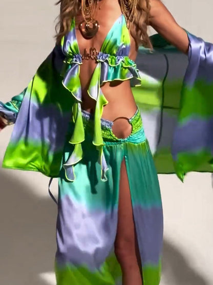 Luna Tie-Dye Ruffle Skirt Set