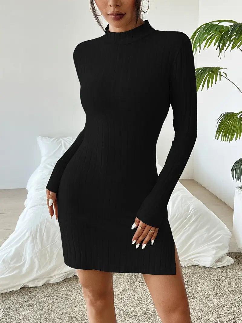 The Elegant Knit Mini Dress