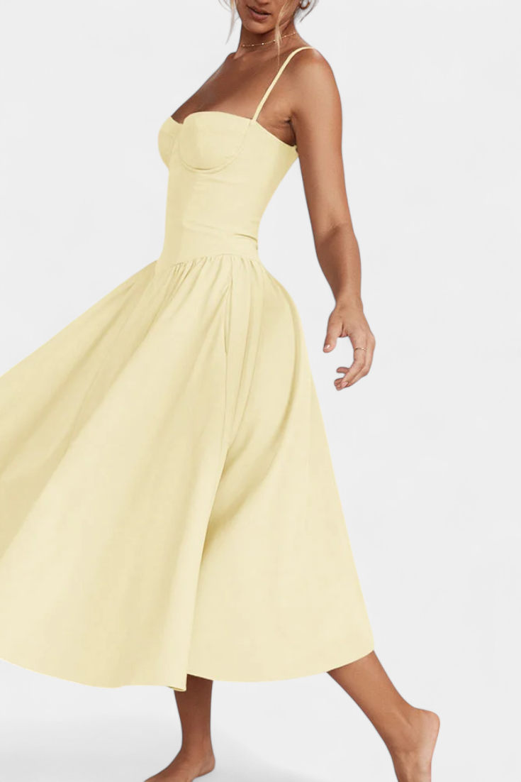 Felicity Sleeveless Corset Midi Dress