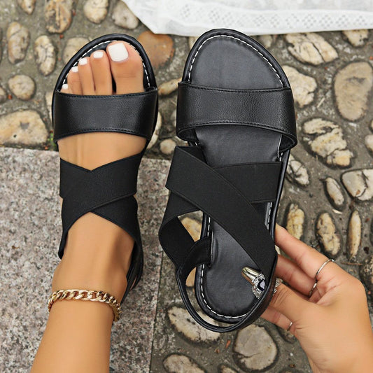 The Luxe Solid Flat Sandal