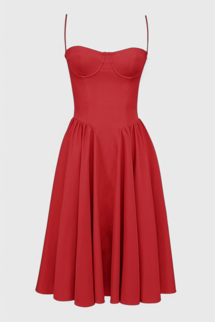 Felicity Sleeveless Corset Midi Dress