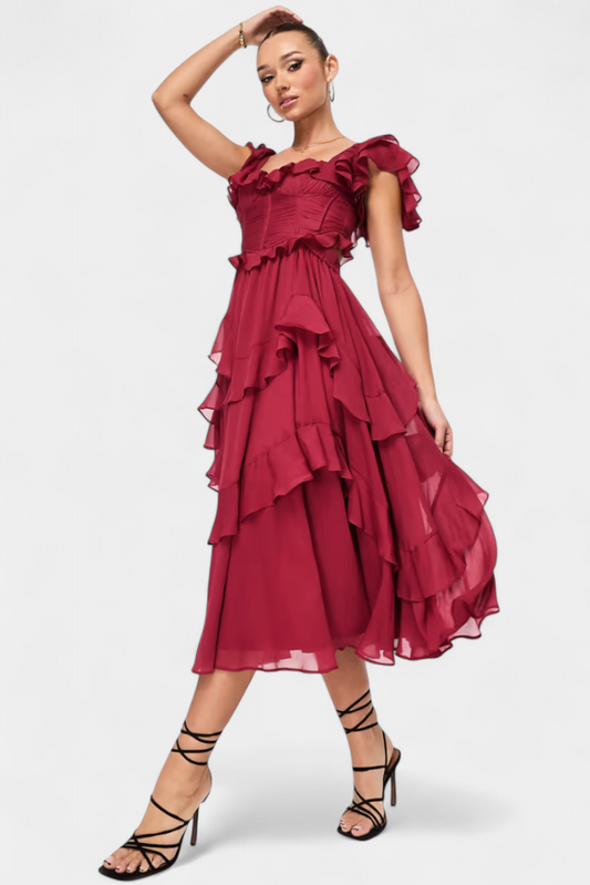 Natalie Radiant Midi Dress