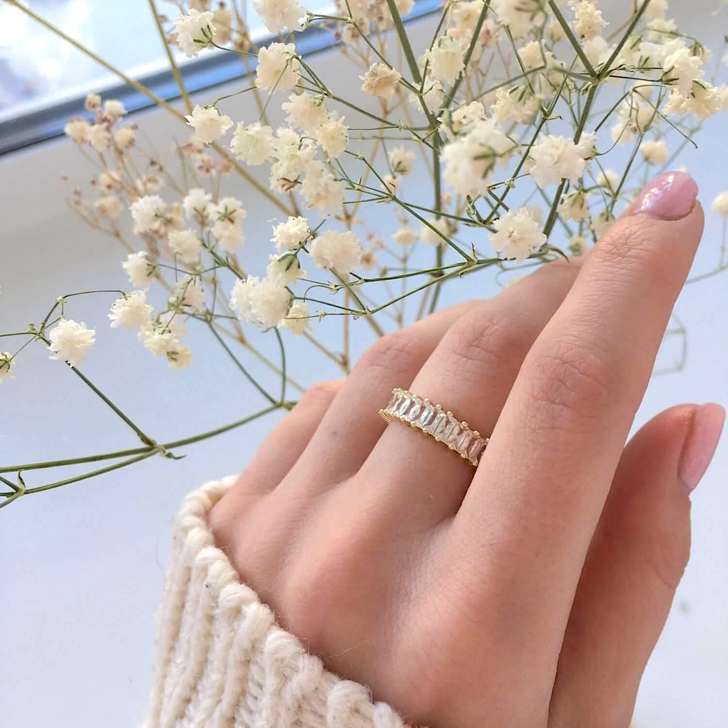 Evie™ 14K Gold Plating Ring