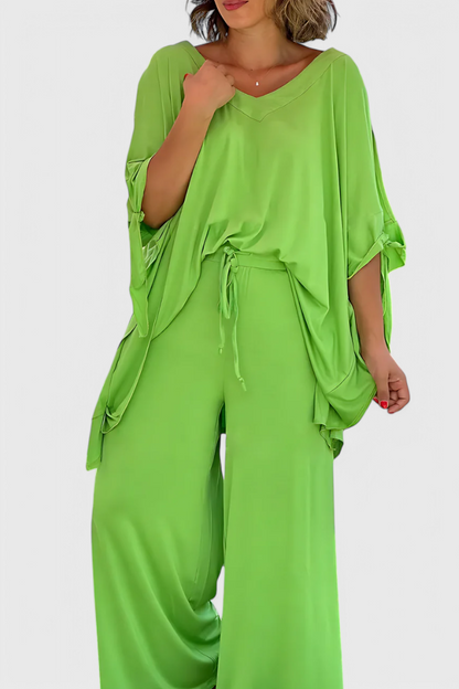 Cecilia Two-Piece Set with Off-Shoulder Detail