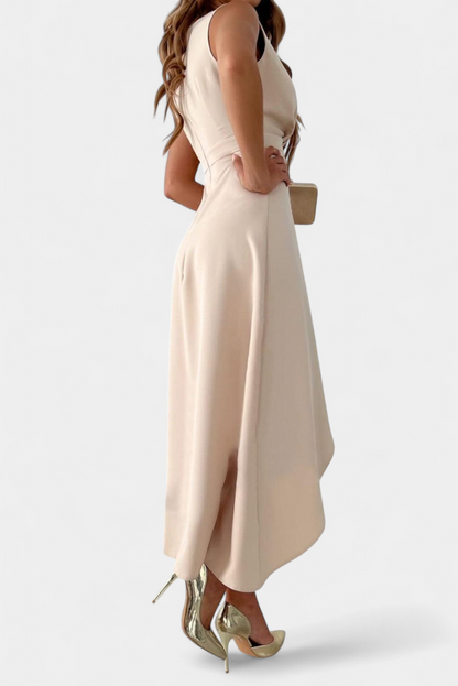 Jivka V-Neck Wrap Midi Dress