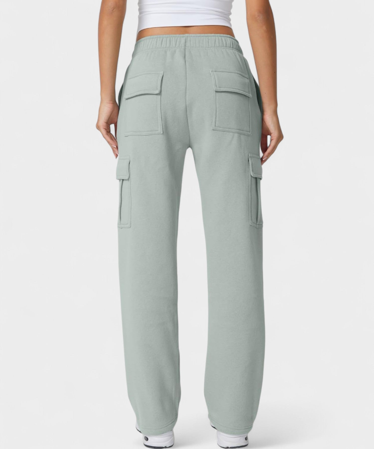 Alana | High - Waist Fleece Cargo Sweatpants - Lora Toronto
