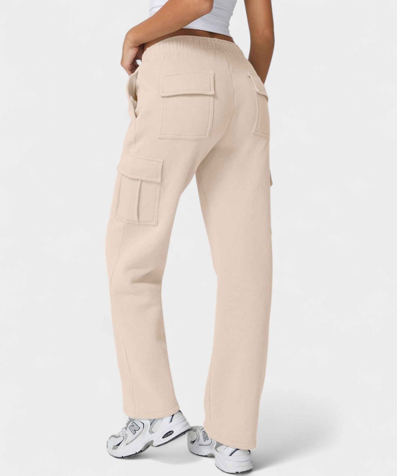 Alana | High - Waist Fleece Cargo Sweatpants - Lora Toronto