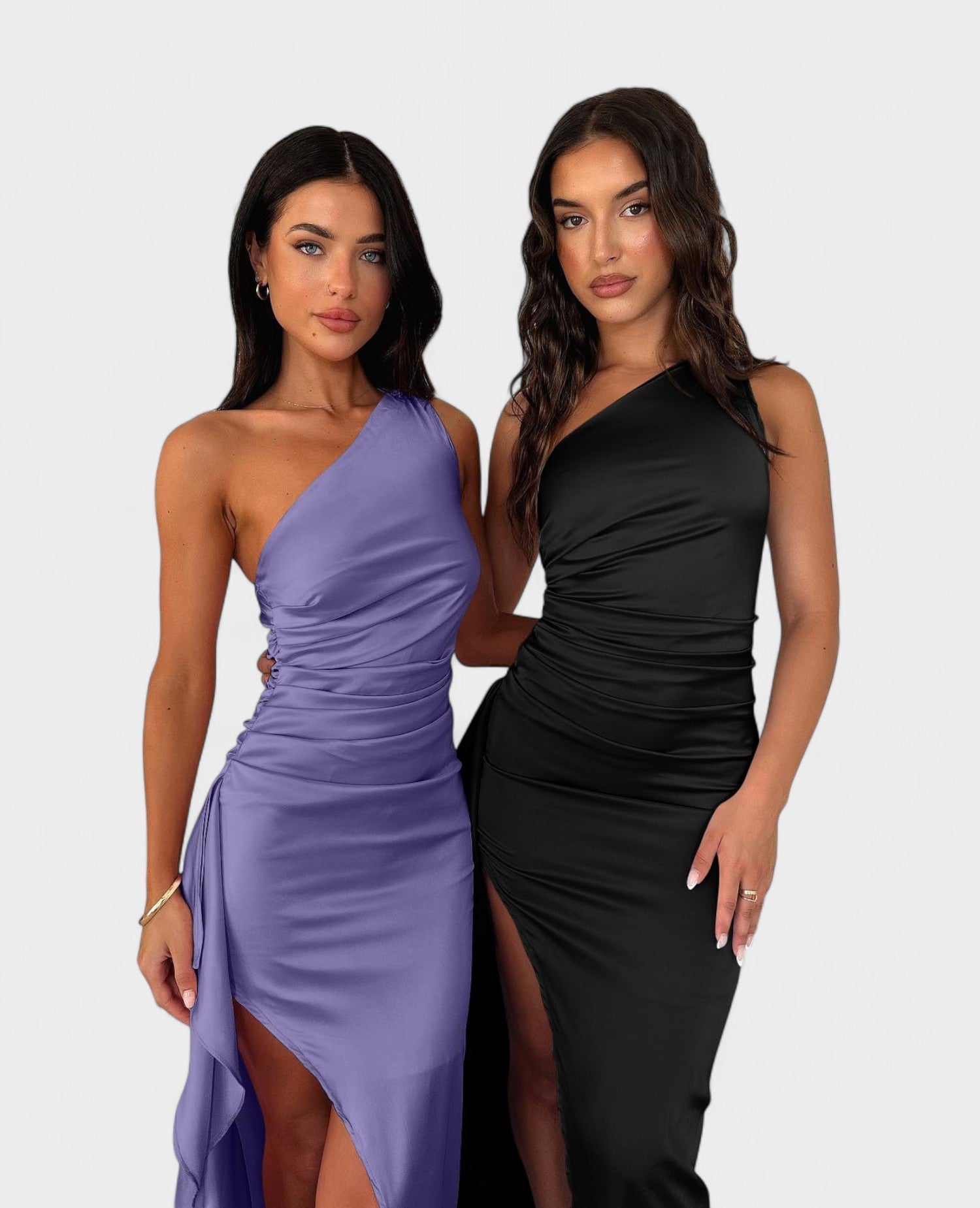 Amara | One - Shoulder Draped Maxi Dress - Lora Toronto