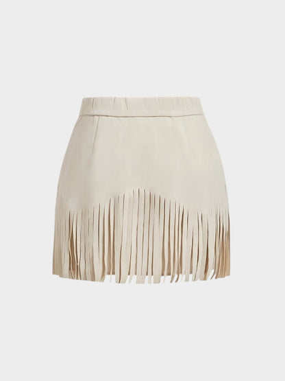 Amélie | Tassel - Detail Woven Skirt - Lora Toronto