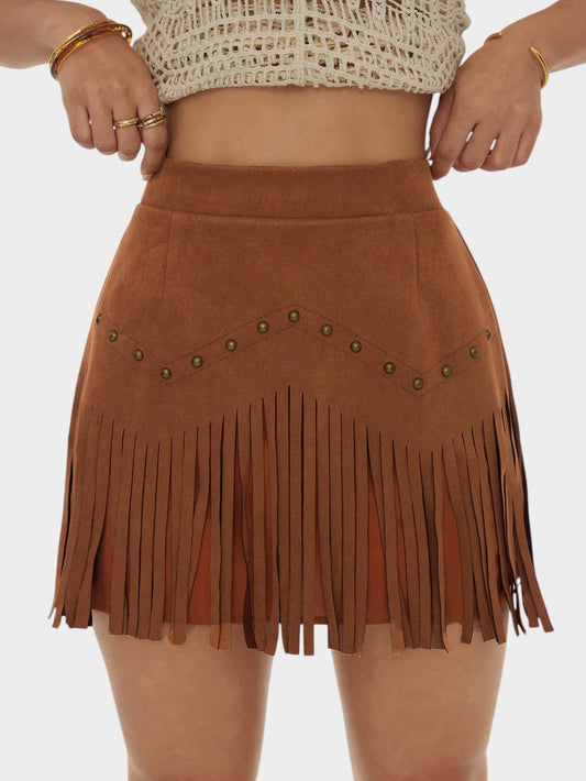 Amélie | Tassel - Detail Woven Skirt - Lora Toronto