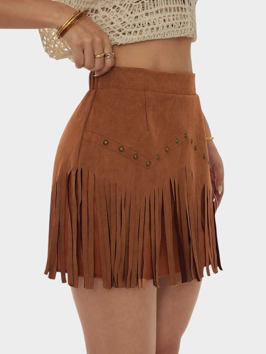 Amélie | Tassel - Detail Woven Skirt - Lora Toronto