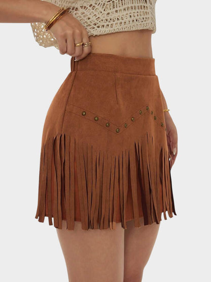 Amélie | Tassel - Detail Woven Skirt - Lora Toronto