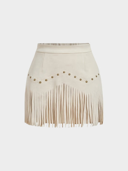 Amélie | Tassel - Detail Woven Skirt - Lora Toronto