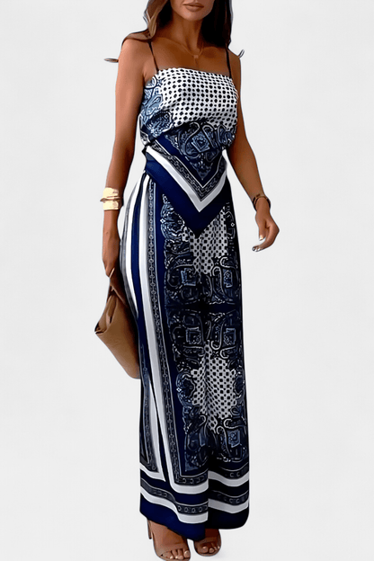 Anna Paisley Tie - Back Co - Ord Set - Lora Toronto