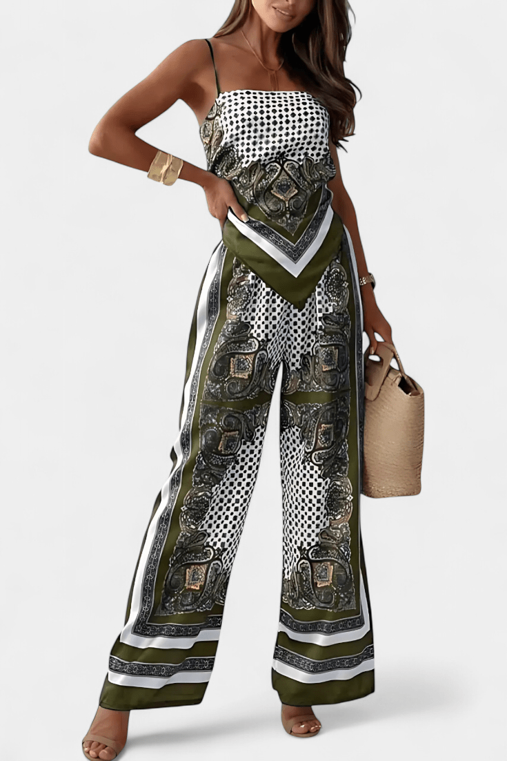 Anna Paisley Tie - Back Co - Ord Set - Lora Toronto