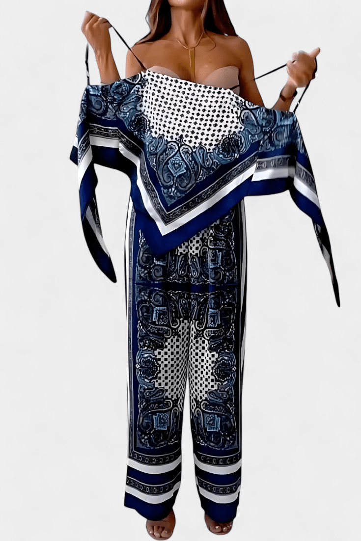Anna Paisley Tie - Back Co - Ord Set - Lora Toronto