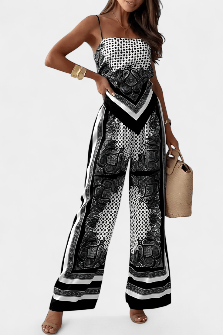 Anna Paisley Tie - Back Co - Ord Set - Lora Toronto