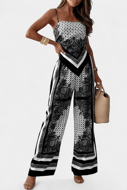 Anna Paisley Tie - Back Co - Ord Set - Lora Toronto