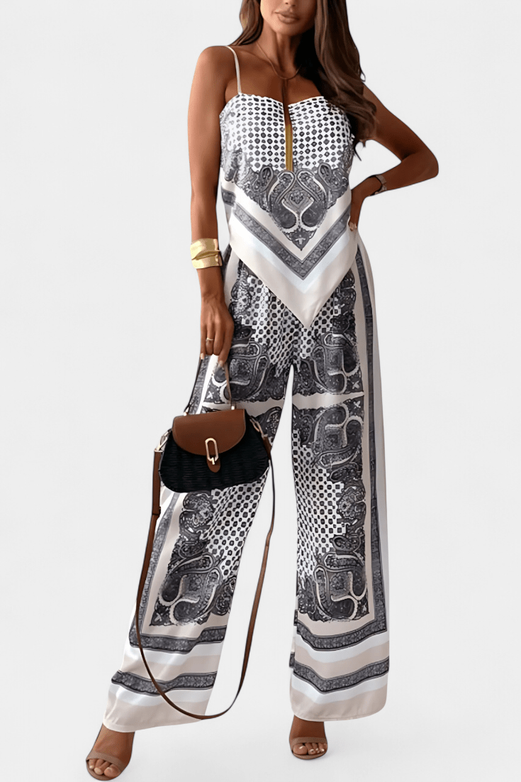 Anna Paisley Tie - Back Co - Ord Set - Lora Toronto